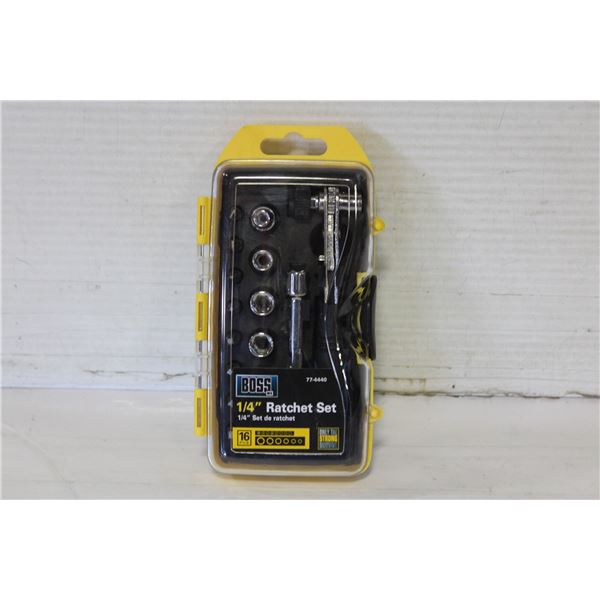 NEW 1/4" RATCHET SET