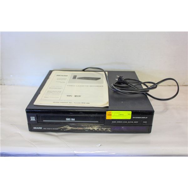 SEARS VCR WITH MANUAL