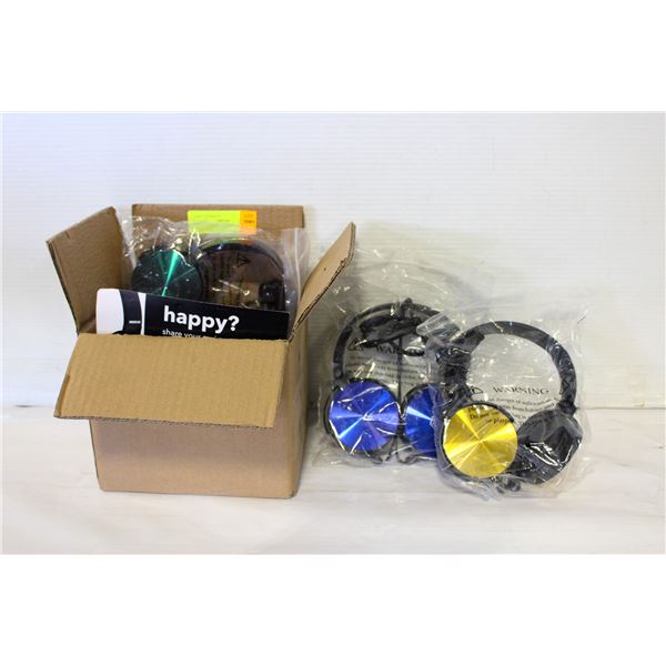 NEW 5 PACK OF HEADPHONES