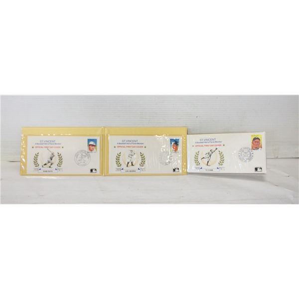 BASEBALL HALL OF FAME LEGENDS FIRST DAY COVERS