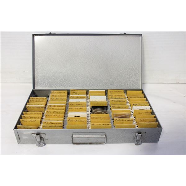 ESTATE COIN  FILE BOX WITH COINS