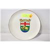 Image 1 : 1968 MANITOBA COMMEMORATIVE 22K GOLD RIMMED PLATE