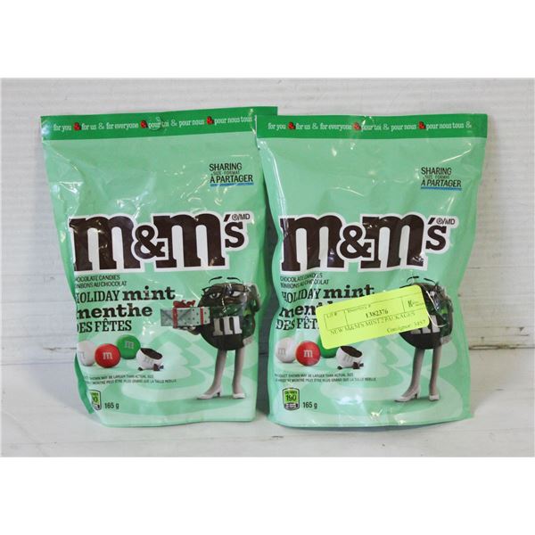 NEW M&M'S MINT 2 PACKAGES