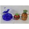 LIMOGES PINEAPPLE & TOMATO TRINKET BOXES