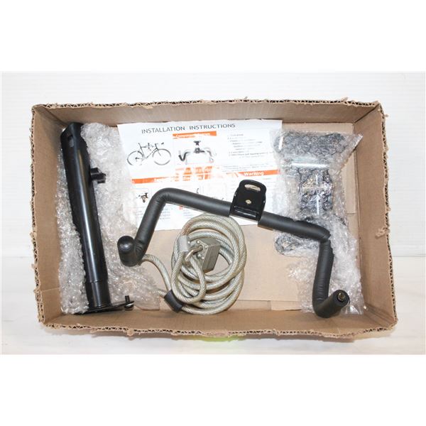 WALL MOUNTING BICYCLE BRACKET