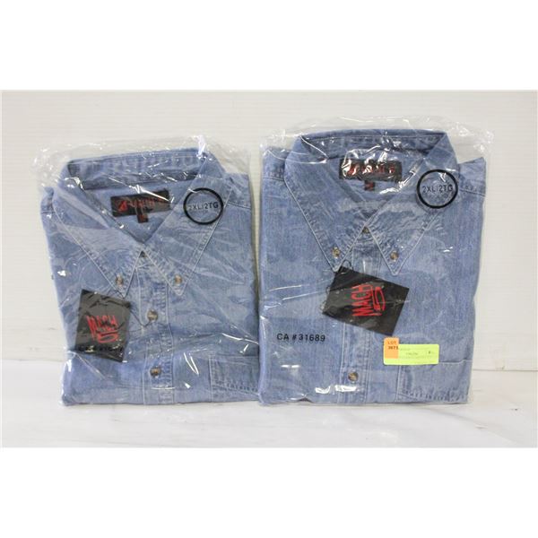 NEW MEN'S SHIRTS 2DENIM SIZE 2XL