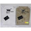 NEW MEN'S SHIRTS 1TAN 1WHITE SIZE M