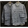 NEW LOT OF 2 LONG SLEEVE DENIM SHIRT SIZE LARGE