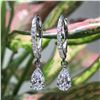Image 1 : NEW TEAR DROP PEAR SHAPE CRYSTAL EARRINGS