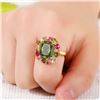 Image 2 : NEW SZ 7 FULL PRINCESS EMERALD STYLE CRYSTAL RING