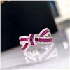 Image 3 : NEW SZ 7 RIBBON BOW STYLE CRYSTAL RING