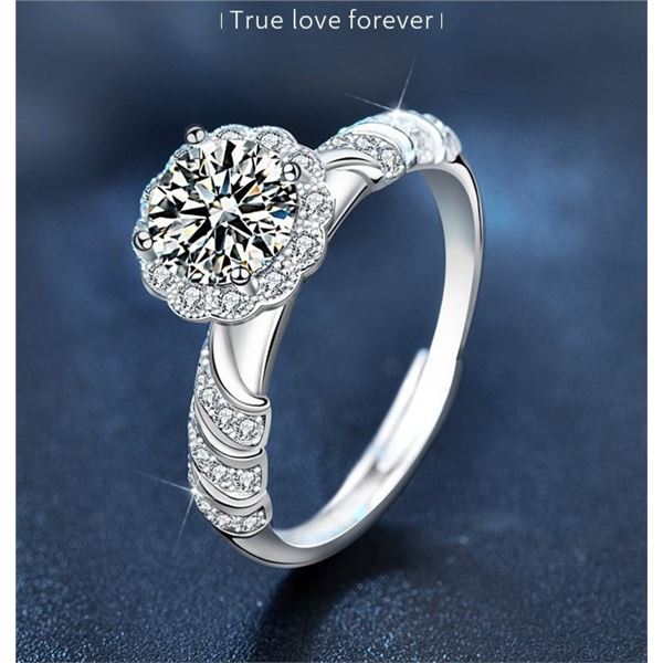 1 CT GRA CERTIFIED SZ 7 ROUND BRILLIANT 925S