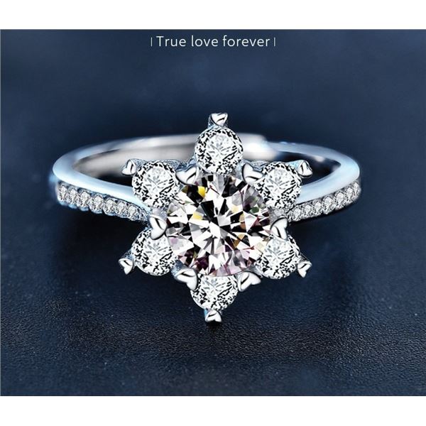 1 CT CERTIFIED ROUND BRILLIANT MOISSANITE 925S