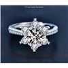 Image 1 : 1 CT CERTIFIED ROUND BRILLIANT MOISSANITE 925S