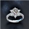Image 3 : 1 CT CERTIFIED ROUND BRILLIANT MOISSANITE 925S