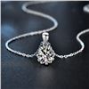 Image 3 : 1 CT GRA CERTIFIED ROUND BRILLIANT 925S NECKLACE