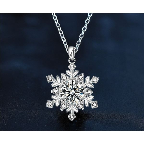 2 CT GRA CERTIFIED ROUND BRILLIANT 925S NECKLACE