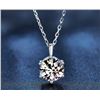 Image 1 : 3 CT GRA CERTIFIED ROUND BRILLIANT 925S NECKLACE