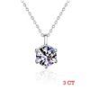 Image 4 : 3 CT GRA CERTIFIED ROUND BRILLIANT 925S NECKLACE