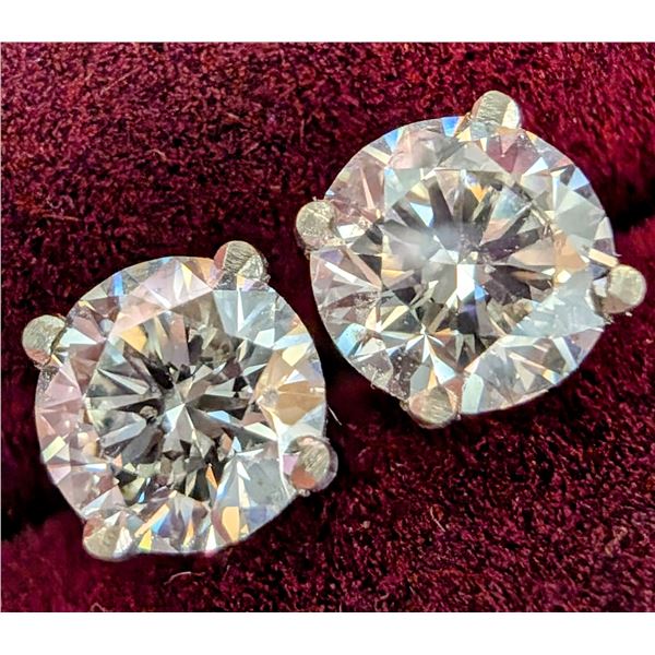 BZ2107-26E 14K 1.4CT LAB DIAMOND VS2-SI1 EARRINGS