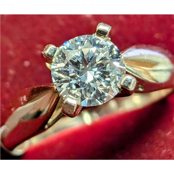 BZ2107-46E 14K 4.18G NATURAL DIAMOND 0.45CT RING