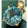 Image 2 : BZ2107-36E 14K 1.48G BLUE TOPAZ 3.1CT PENDANT