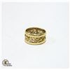 Image 1 : 14KT YELLOW GOLD RING SIZE 5 (INNER BAND IS ROUGH)