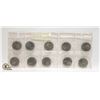Image 2 : 10 ASSORTED CANADAIN DOLLAR COINS