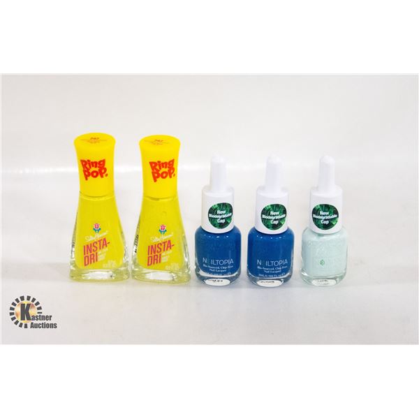 5 NEW NAIL POLISHES