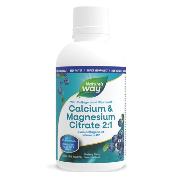 NEW 500ML NATURES WAY CALCIUM & MAGNESIUM