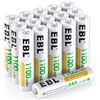 Image 1 : NEW 16 EBL AAA BATTERIES WITH BATTERY CASE