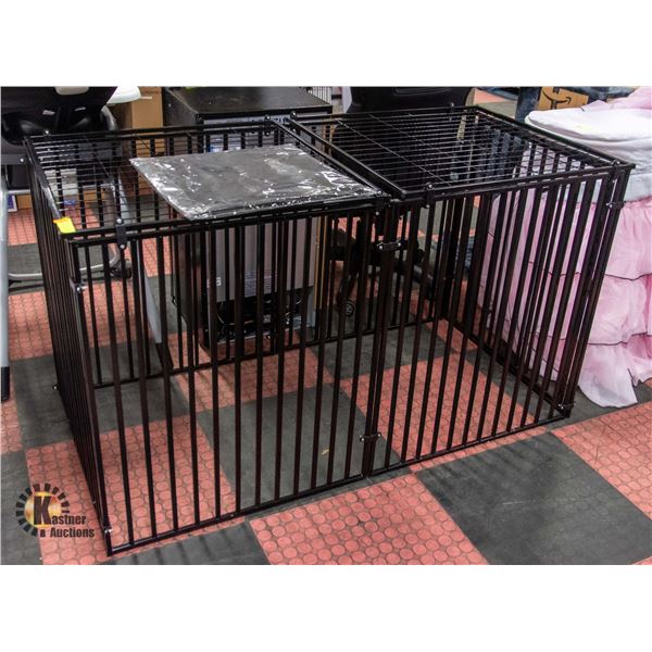 NEWLY ASSEMBLED LURIVA BOTTOM-LESS DOG CRATE