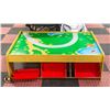 Image 1 : NEWLY ASSEMBLED KIDS TRAIN TABLE WITH STORAGE
