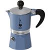 NEW 130ML BIALETTI RAINBOW BLUE ESPRESSO MAKER