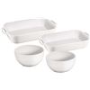 Image 1 : NEW ZWILLING STAUB 4PC BAKING AND BOWLS SET WHITE