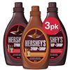 Image 1 : NEW HERSHEYS CHOCOLATE & CARAMEL SYRUP 3 PACK