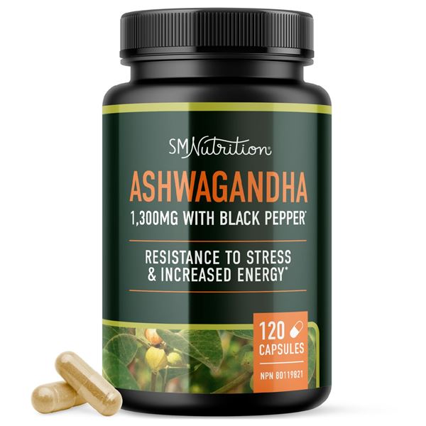 NEW 120 CAPS ASHWAGANDHA STRESS RESISTANCE
