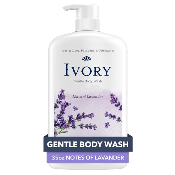 NEW 35 OZ IVORY GENTLE BODY WASH LAVENDER