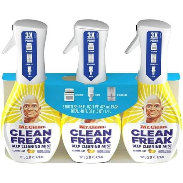 NEW 3 PACK 473ML MR.CLEAN CLEAN FREAK CLEANER