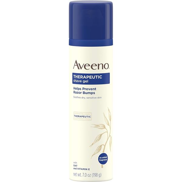 NEW AVEENO THERAPEUTIC SHAVE GEL 198G