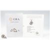 Image 2 : #2125-SPECIAL FLOATING 1.00 CT GRA CERTIFIED ROUND