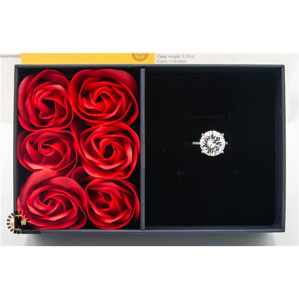 #2112-10CT ROUND BRILLIANT CUT MOISSANITE STONE