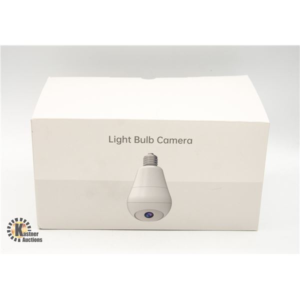 #2144-PAIR NEW LIGHT BULB CAMERA WITH MOTION