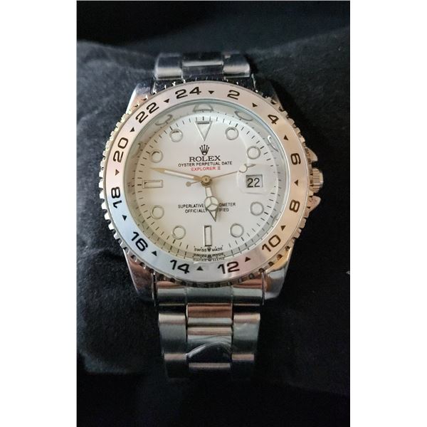 NEW REPLICA R0LEX "EXPLORER II" QUARTZ WATCH