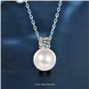 Image 1 : 1 CT GRA CERTIFIED ROUND BRILLIANT 925S NECKLACE