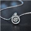 Image 2 : 1 CT GRA CERTIFIED BEATING HEART ROUND BRILLIANT 925S NECKLACE