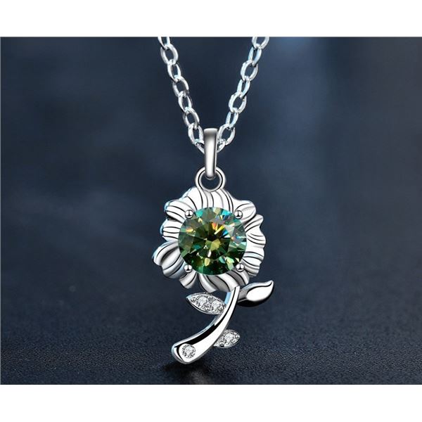 GRA CERTIFIED ROUND BRILLIANT 925S NECKLACE