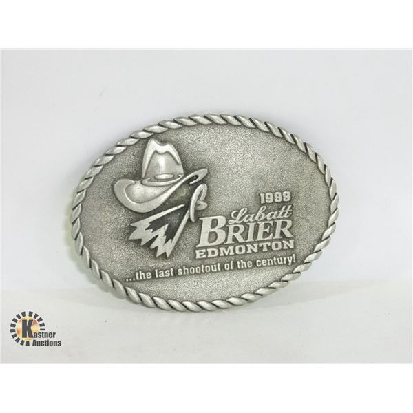1999 LABATT BRIER EDMONTON BELT BUCKLE, CURLING