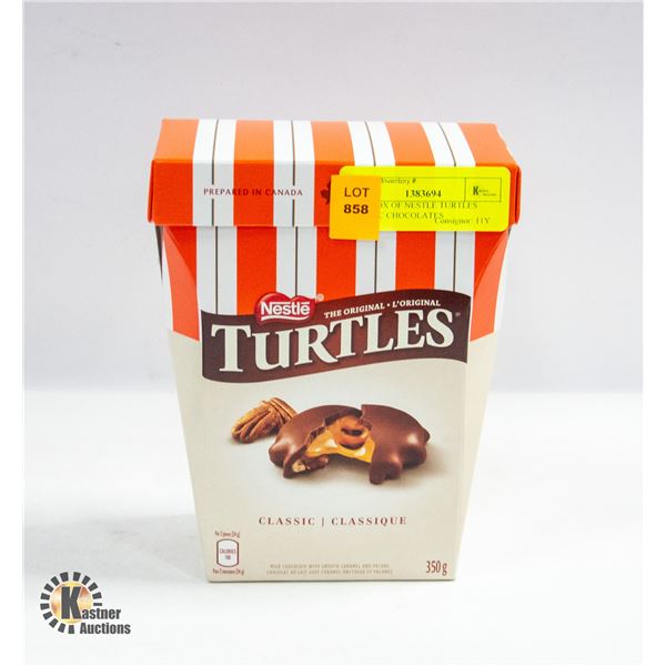 350G BOX OF NESTLE TURTLES CLASSIC CHOCOLATES