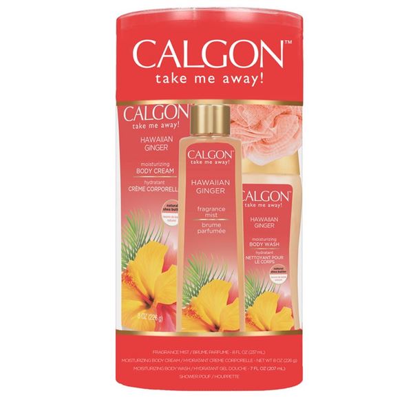 NEW CALGON TAKE ME AWAY HAWAIIAN GINGER SET